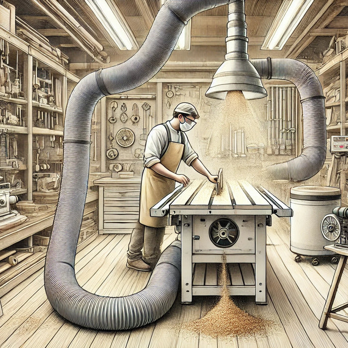 Dust extraction is crucial in woodworking