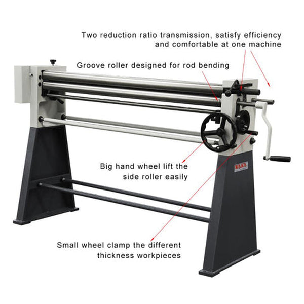 W01-4914 Thin Plate Manual Slip Roll - Sheartak Tools