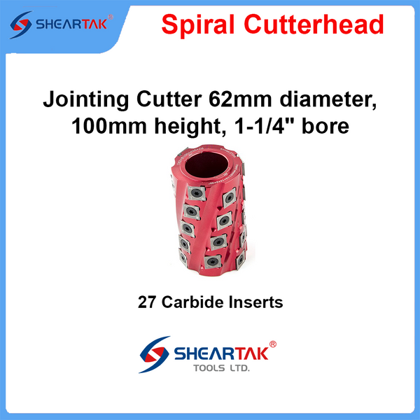 Insert Jointing Cutter 62mm diameter,100mm height, 1-1/4" bore - Sheartak Tools