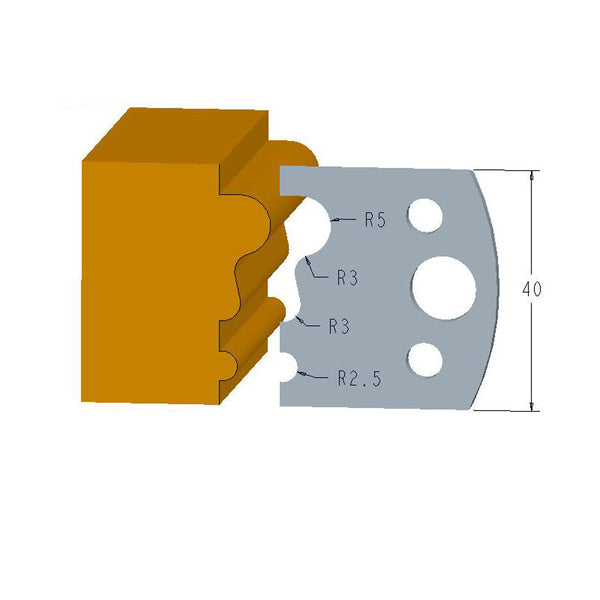 Sheartak Profile Knives 80320033 for Shaper Cutters - Sheartak Tools