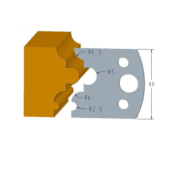 Sheartak Profile Knives 80320036 for Shaper Cutters - Sheartak Tools