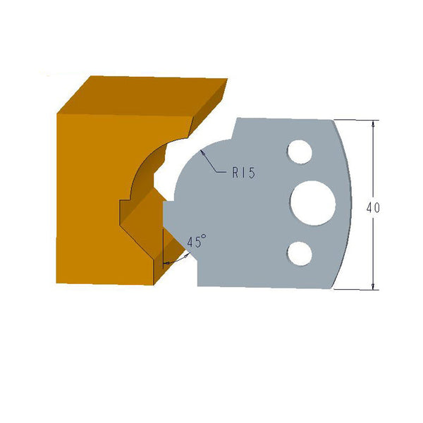 Sheartak Profile Knives 80320037 for Shaper Cutters - Sheartak Tools