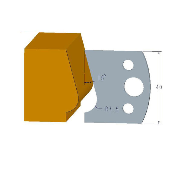 Sheartak Profile Knives 80320038 for Shaper Cutters - Sheartak Tools