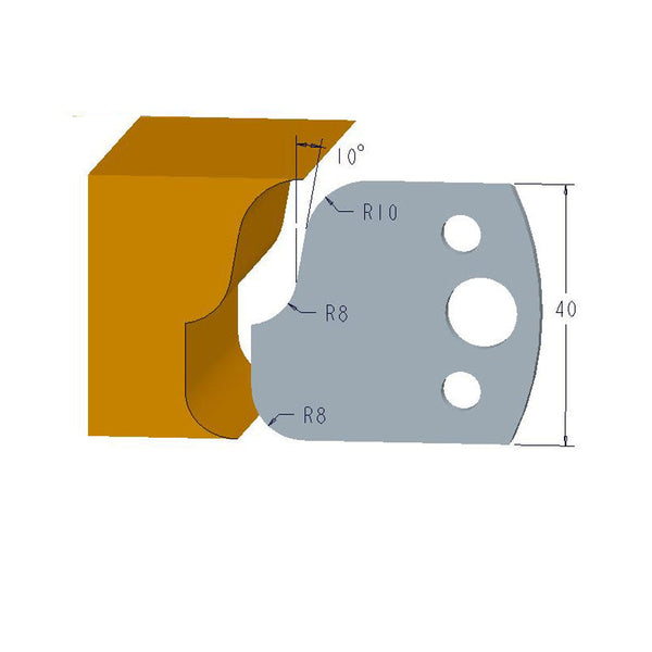 Sheartak Profile Knives 80320059 for Shaper Cutters - Sheartak Tools