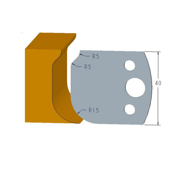 Sheartak Profile Knives 80320060 for Shaper Cutters - Sheartak Tools