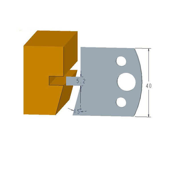 Sheartak Profile Knives 80320086 for Shaper Cutters - Sheartak Tools