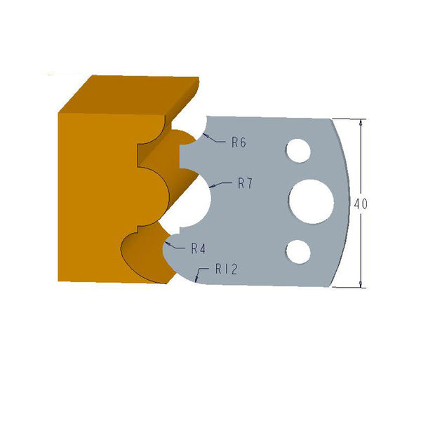 Sheartak Profile Knives 80320088 for Shaper Cutters - Sheartak Tools