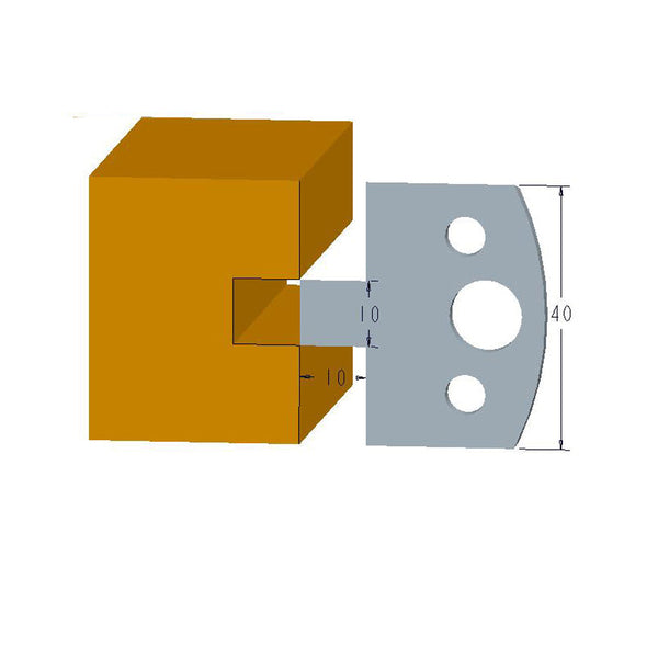 Sheartak Profile Knives 80320091 for Shaper Cutters - Sheartak Tools