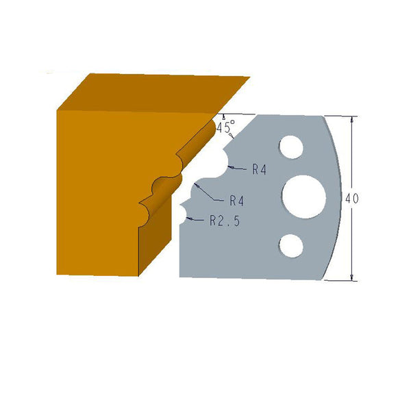 Sheartak Profile Knives 80320107 for Shaper Cutters - Sheartak Tools