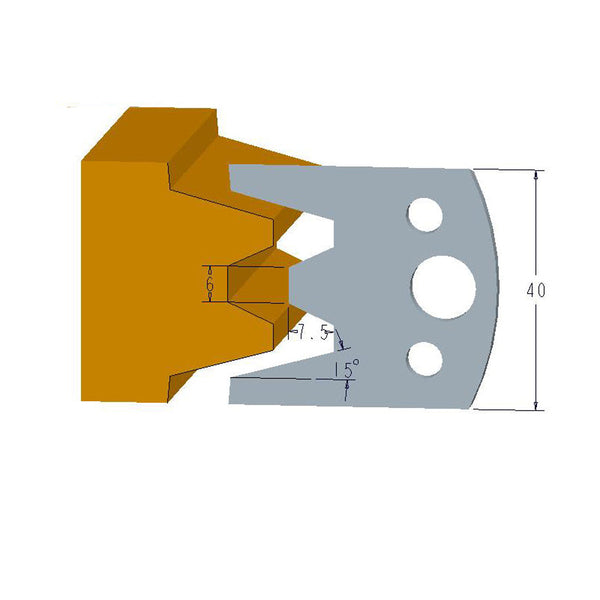 Sheartak Profile Knives 80320113 for Shaper Cutters - Sheartak Tools