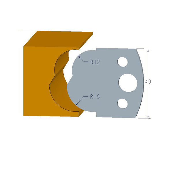 Sheartak Profile Knives 80320115 for Shaper Cutters - Sheartak Tools