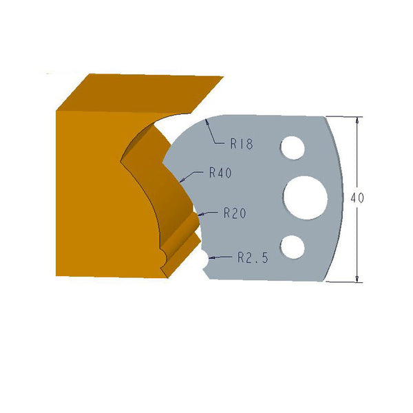 Sheartak Profile Knives 80320123 for Shaper Cutters - Sheartak Tools