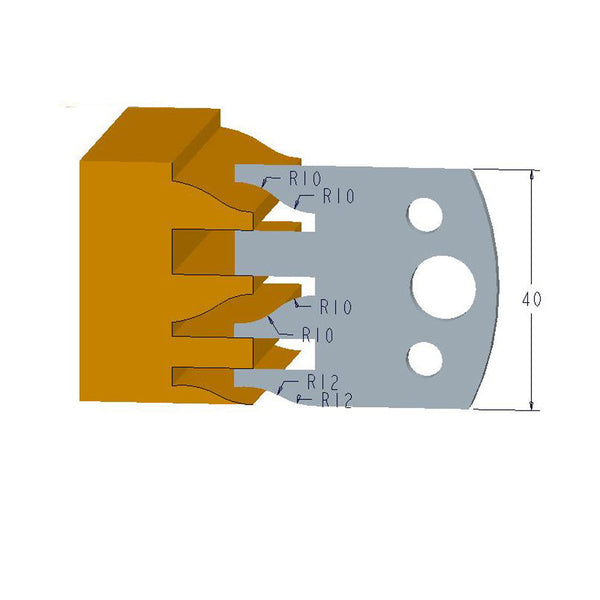Sheartak Profile Knives 80320124 for Shaper Cutters - Sheartak Tools