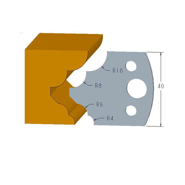 Sheartak Profile Knives 80320125 for Shaper Cutters - Sheartak Tools