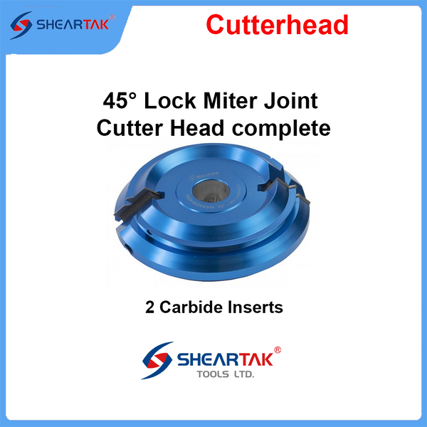 45° Lock Miter Joint Cutterhead complete - Sheartak Tools