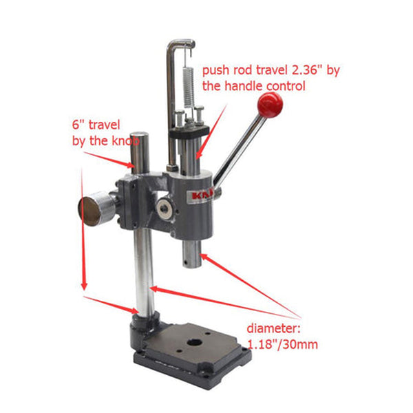 AP-1S 1 Ton Jewelry Tools Adjustable Press Height Arbor Press - Sheartak Tools