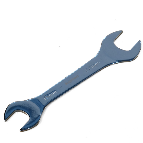 Open Ended Spanner, Double End Wrench - Ultra Thin Metric 3mm Spanner For Limited Space Conditions (1Pcs - 19 x 22mm) - Sheartak Tools
