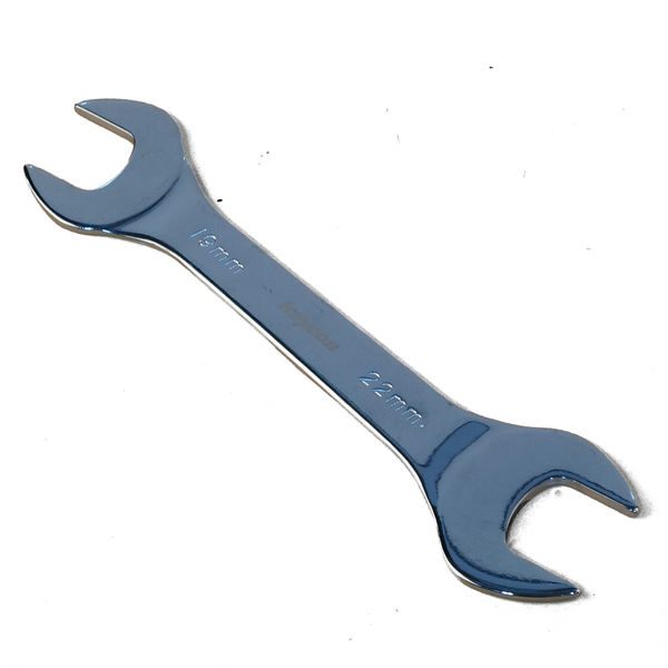 Open Ended Spanner, Double End Wrench - Ultra Thin Metric 3mm Spanner For Limited Space Conditions (1Pcs - 19 x 22mm) - Sheartak Tools