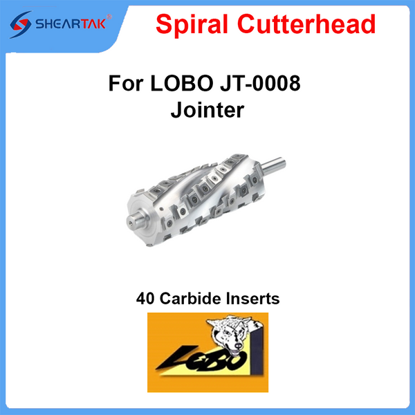 Spiral Cutterhead for LOBO JT-0008 Jointer - Sheartak Tools