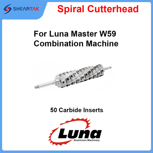 Spiral Cutterhead for Luna Master W59 Combination Machine - Sheartak Tools