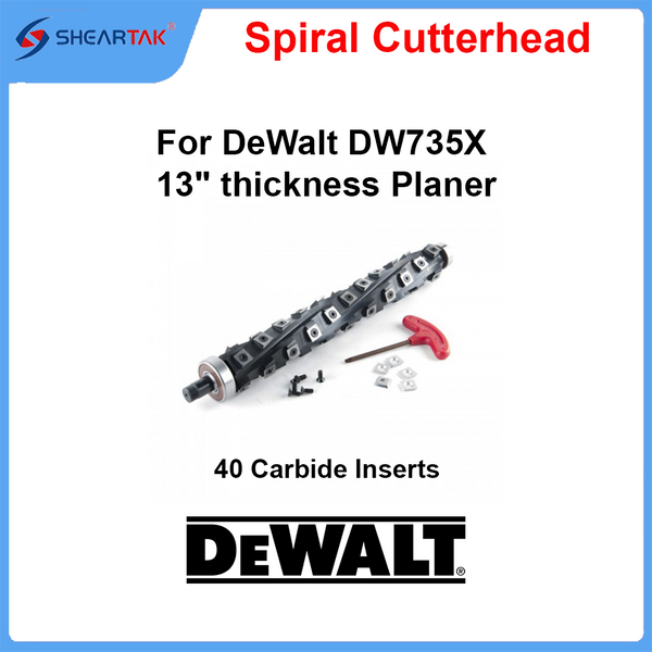Spiral Cutterhead for DeWalt DW735X 13" thickness Planer