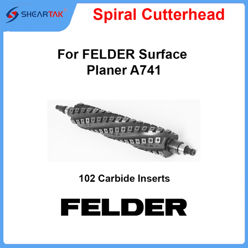 Spiral Cutterhead for FELDER Surface Planer A741 - Sheartak Tools
