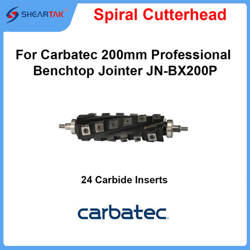 Spiral Cutterhead for Carbatec 200mm Professional Benchtop Jointer JN-BX200P