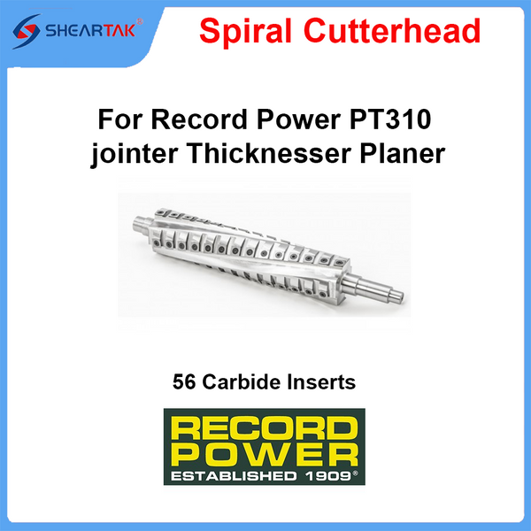 Helical Cutterhead for Record Power PT310 Thicknesser Planer - Sheartak Tools