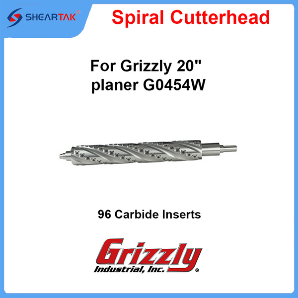 Helical Cutterhead for Grizzly 20" planer G0454W - Sheartak Tools