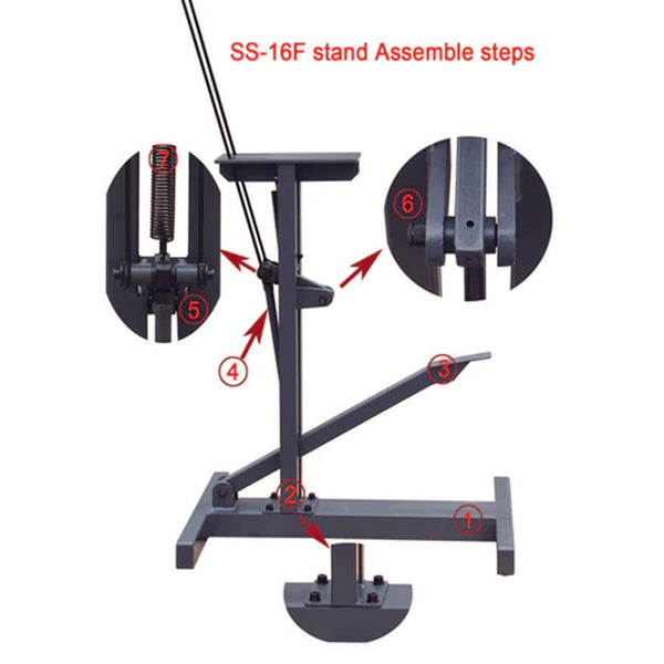 SS-16F Foot Pedal Stand for Shrinker/Stretcher - Sheartak Tools