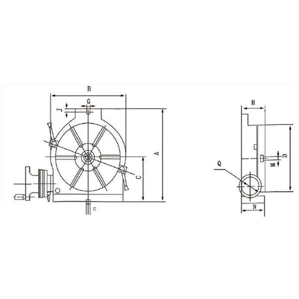 Vertical and Horizontal Rotary Table - Sheartak Tools