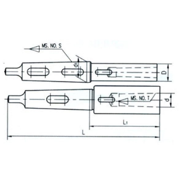 DIN1806 Morse Taper Sleeves - Sheartak Tools