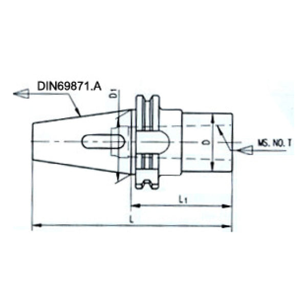 DIN69871 to Morse Taper Sleeve - Sheartak Tools