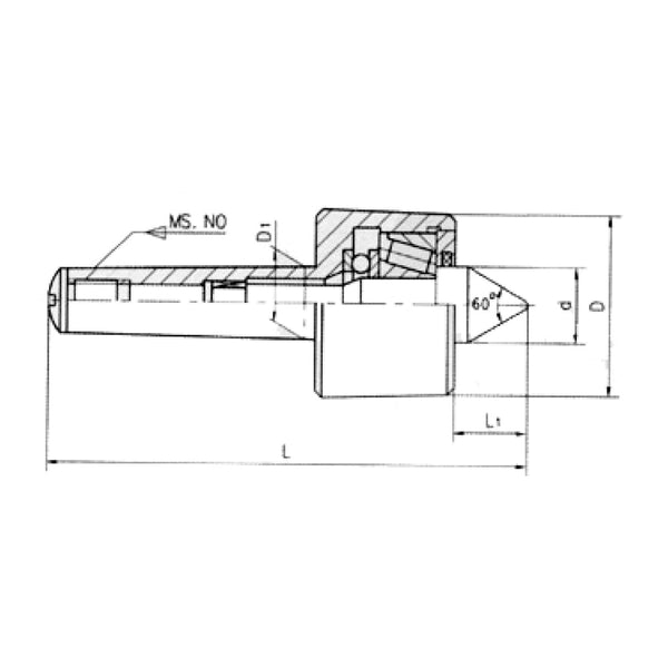 Precision Heavy Duty Live Center - Sheartak Tools
