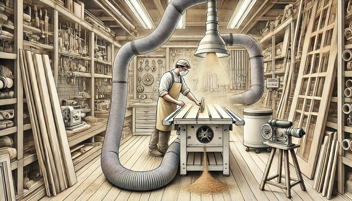 Dust extraction is crucial in woodworking