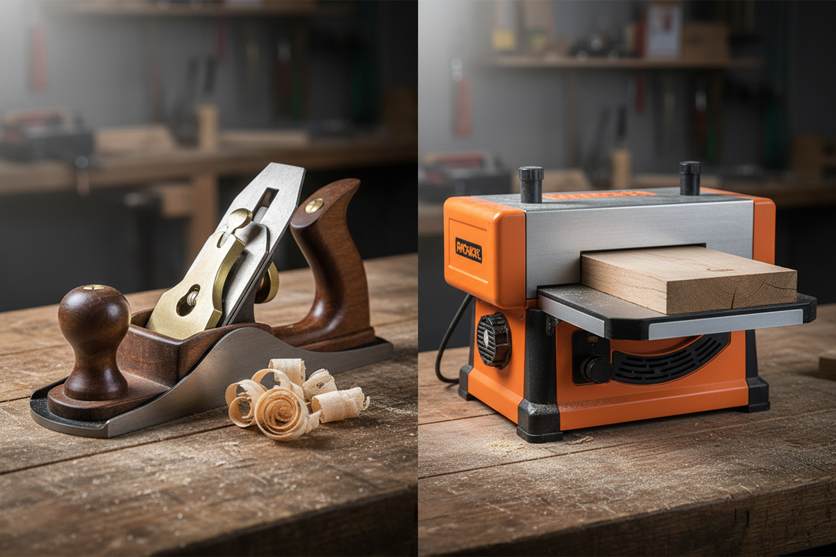 Hand Planer vs Bench Planer