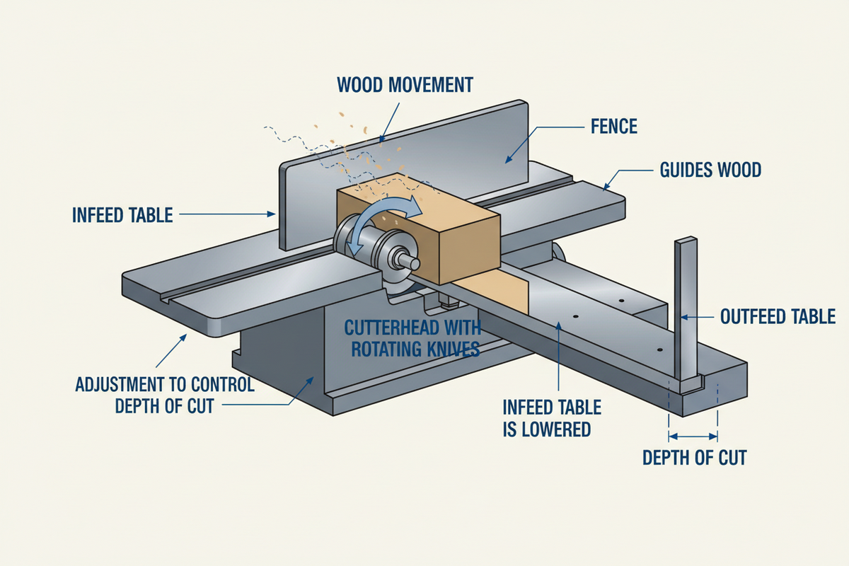 Parts of a Jointer: Every Component Explained, With Adjustment and Maintenance Notes
