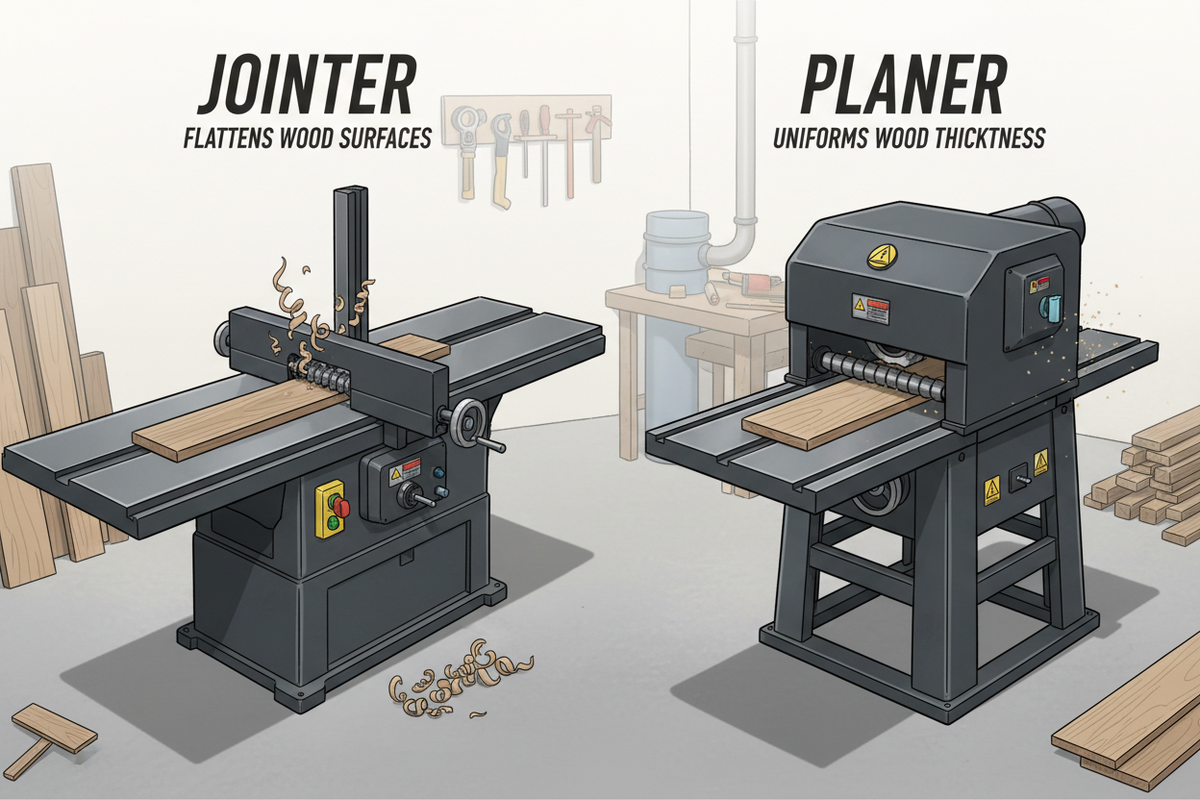 Jointer vs Planer: Key Differences, Which Comes First, and How to Choose