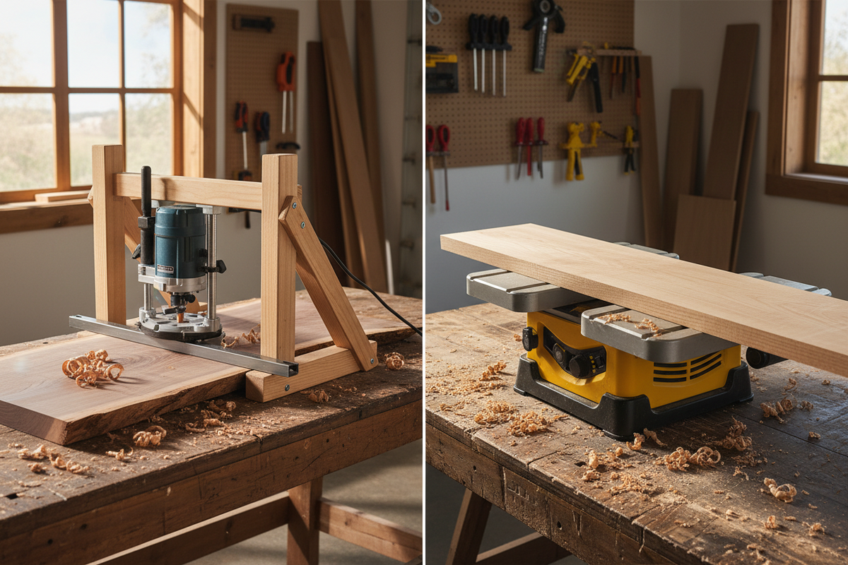 Router Sled vs Planer