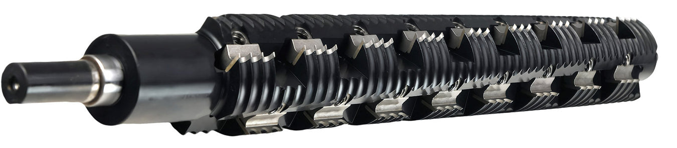 Spiral Helical cutterhead for Tambour Panels
