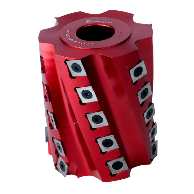 Sheartak 100mm ODx120mm CLx1-1/4" Bore Spiral Moulder Head 6 wings