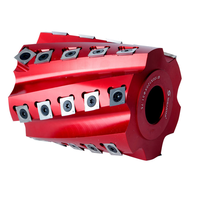 Sheartak 100mm ODx120mm CLx1-1/4" Bore Spiral Moulder Head 6 wings