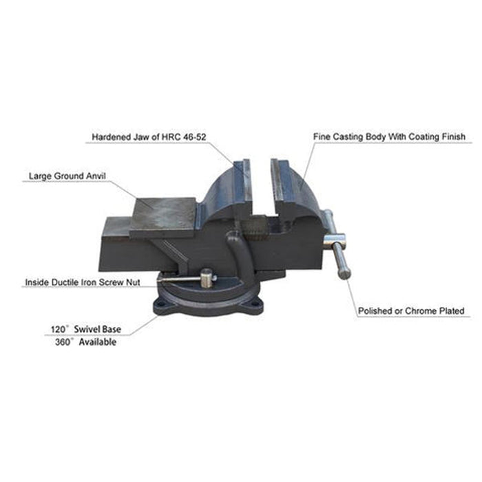 HPS-150 6-Inch Ductile Iron Heavy Duty Bench Vise