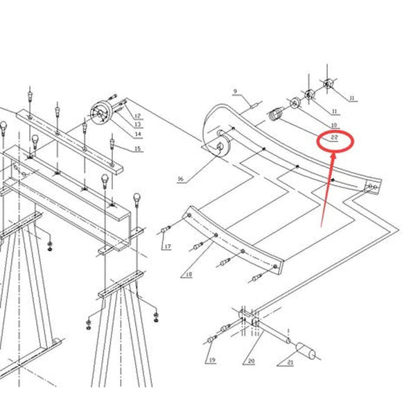 Replacement Spring for HS-20/30/40 Guillotine Shear