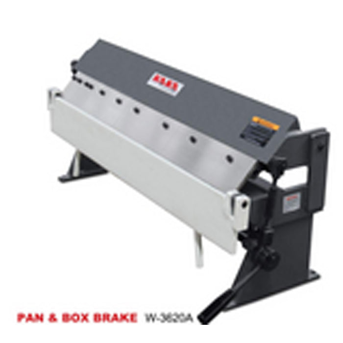 W-3620A 36" 20 Gauge Pan & Box Brake