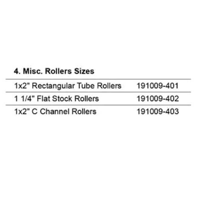 TR-60 Miscellaneous Roller Dies