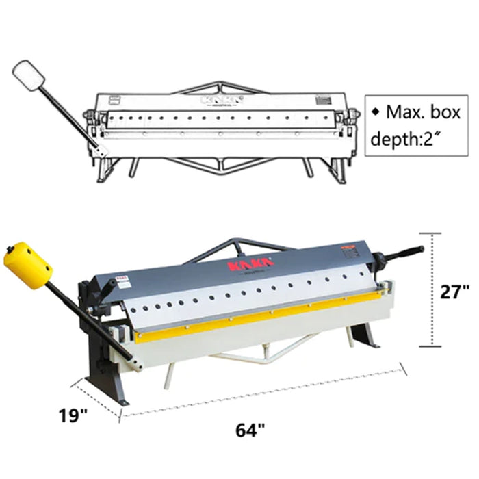 W-4816Z 48inch 16 Gauge Pan and Box Brake