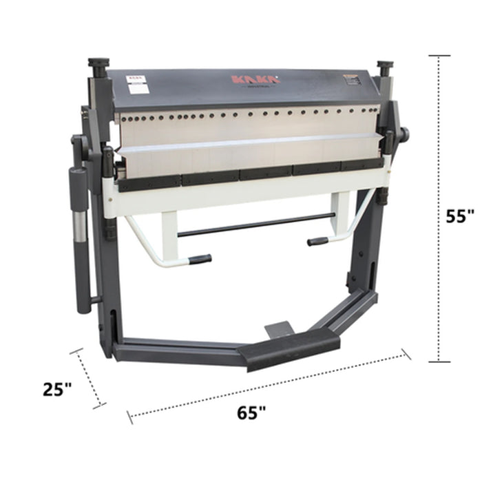PBB-5016/3SH Manual Finger Brake, 0-150 Degree Bending Angle, 16-Gauge Mild Steel Capacity