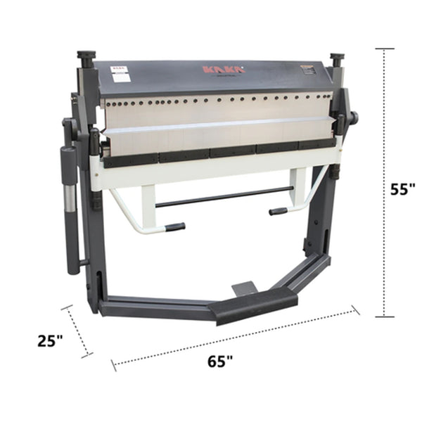 PBB-5016/3SH Manual Finger Brake, 0-150 Degree Bending Angle, 16-Gauge Mild Steel Capacity - Sheartak Tools