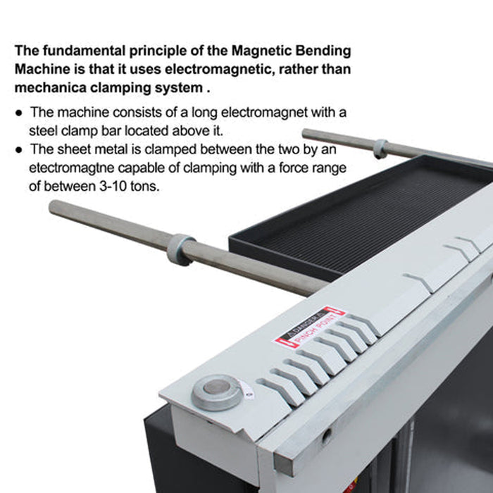 Pre-Order EB-4816B 48" Magnetic Sheet Metal Box and Pan Brake, 220V, 1-Phase